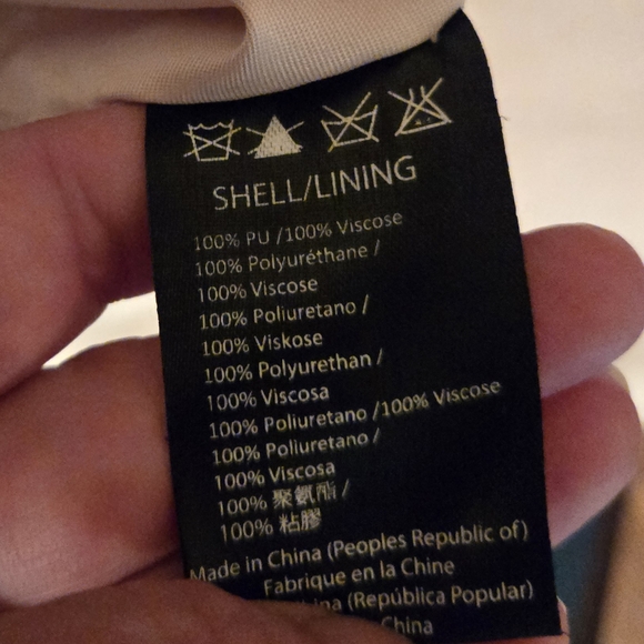 Anthropologie Lrg Shoulder Bag Woven Straw Pocket Vegan Leather Cream Slouchy - Picture 9 of 15